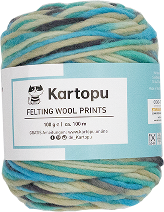 Felting Wool Prints 100 g